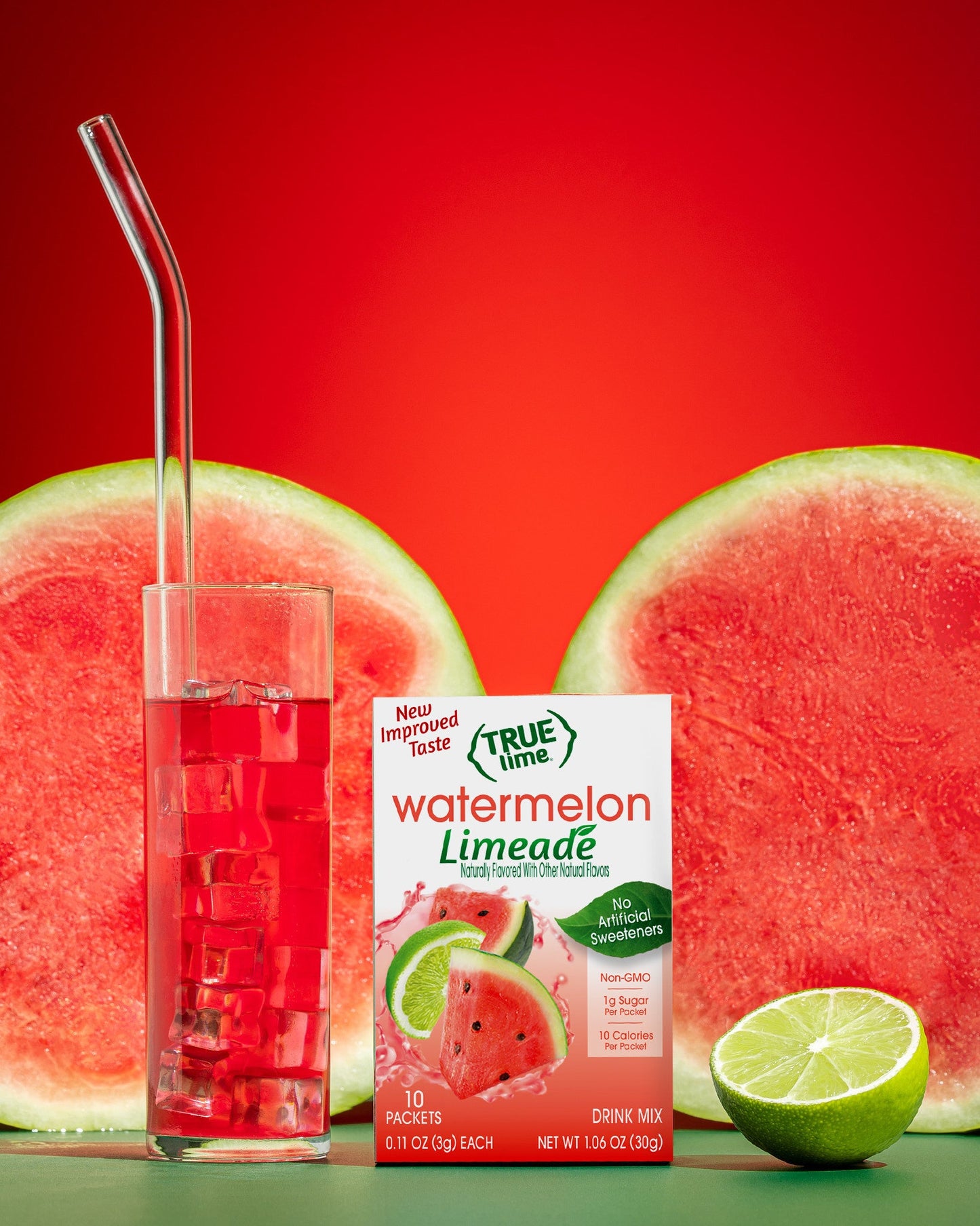 True Citrus Watermelon Limeade – Low Sugar Natural Drink Mix