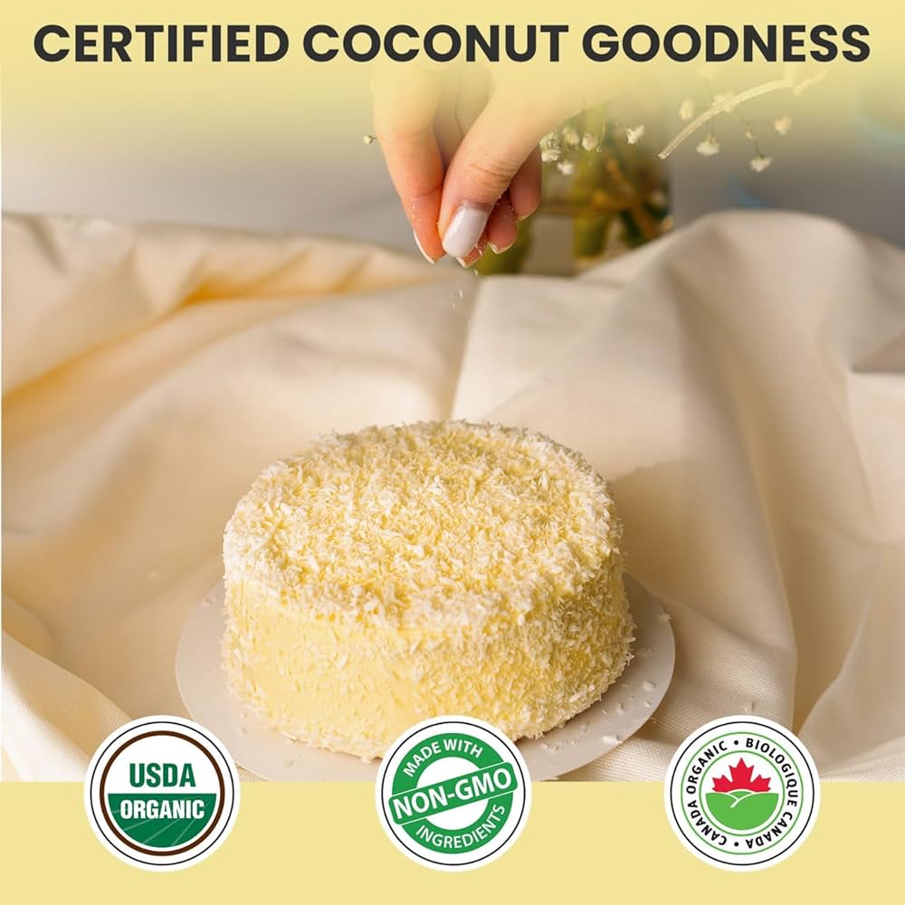 Organic Unsweetened Shredded Coconut – Wild Tusker 250g | Gluten-Free, Vegan Baking & Cooking Ingredient