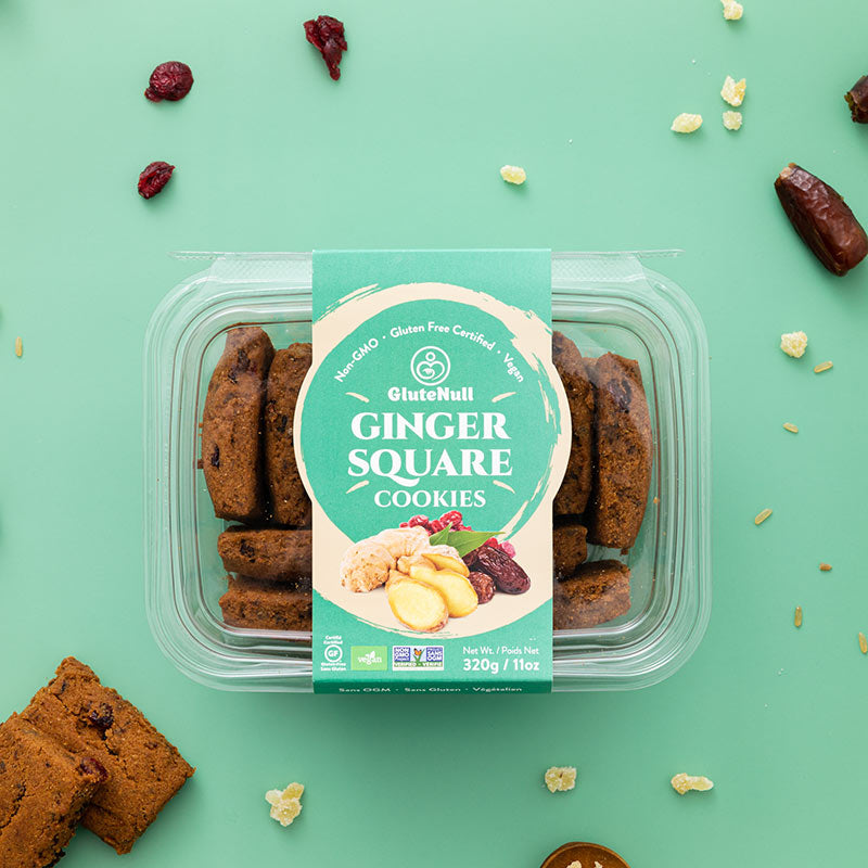 Glutenull Ginger Square Cookies – 320g