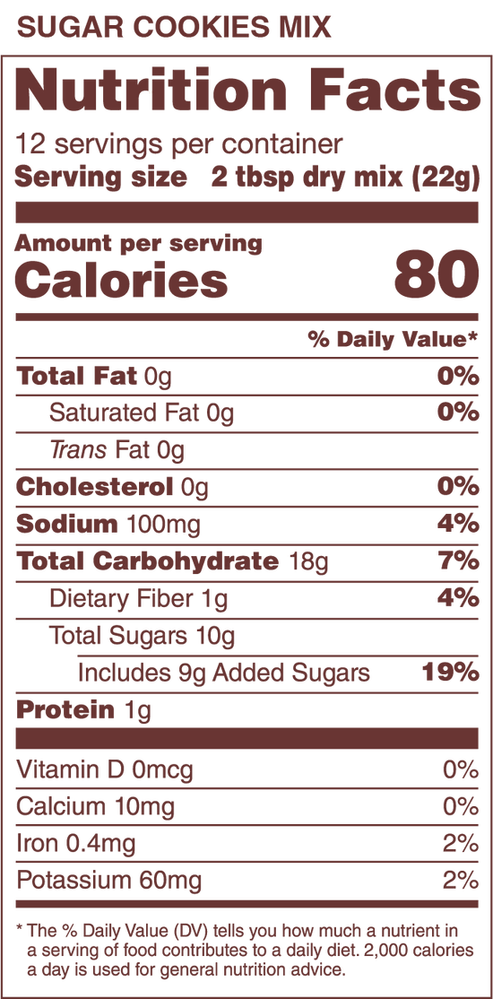 Autumn Sons Sugar Cookie Mix | Gluten-Free, Vegan, Non-GMO, Nut-Free | 265g