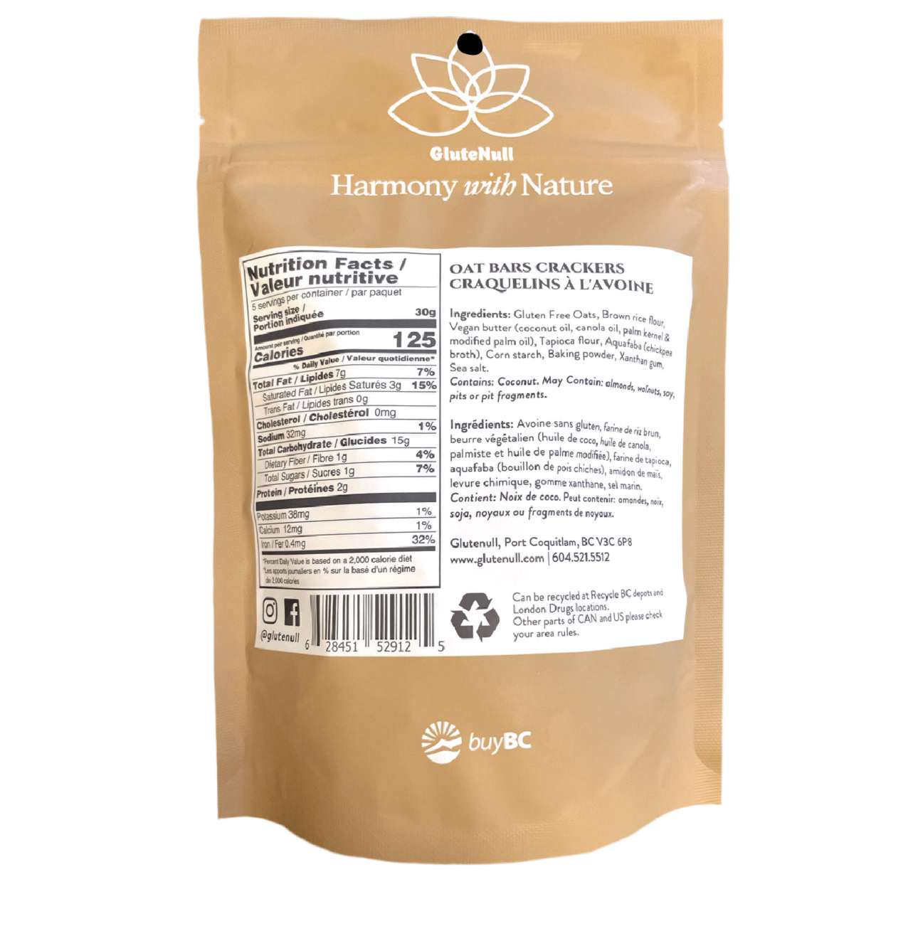 GLUTENULL Oat Crackers – Original 150g | Gluten-Free & Vegan