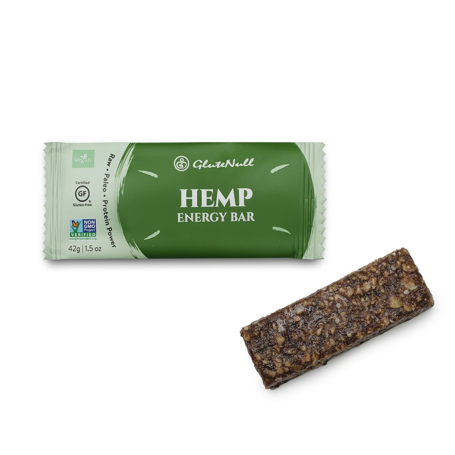 Glutenull Raw Hemp Energy Bar 42g – Organic, Vegan, Gluten-Free Snack