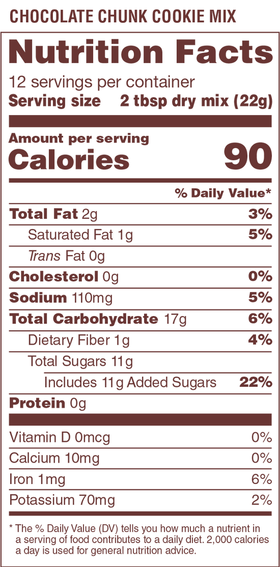 Autumn Sons Chocolate Chunk Cookie Mix | Gluten-Free, Vegan, Non-GMO, Nut-Free | 265g