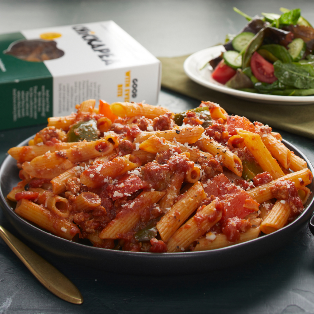 Chickapea Organic Penne Pasta – High Protein Gluten-Free Vegan Chickpea & Yellow Pea Pasta (227g)