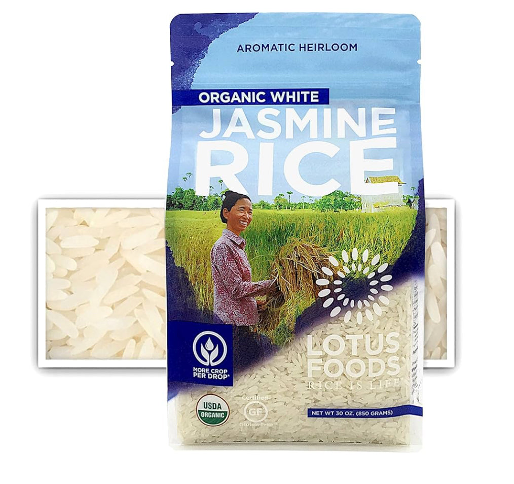 Organic White Jasmine Rice – 850g | Aromatic, Fluffy, Non-GMO | Ideal for Stir-Fries & Curries - Healthily Ever After