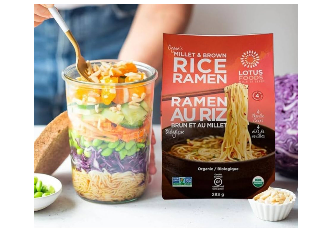 Millet & Brown Rice Ramen – 283g | Whole Grain, Gluten-Free, Vegan | Ready in 4 Minutes & Perfect for Soups or Bowls - Healthily Ever After