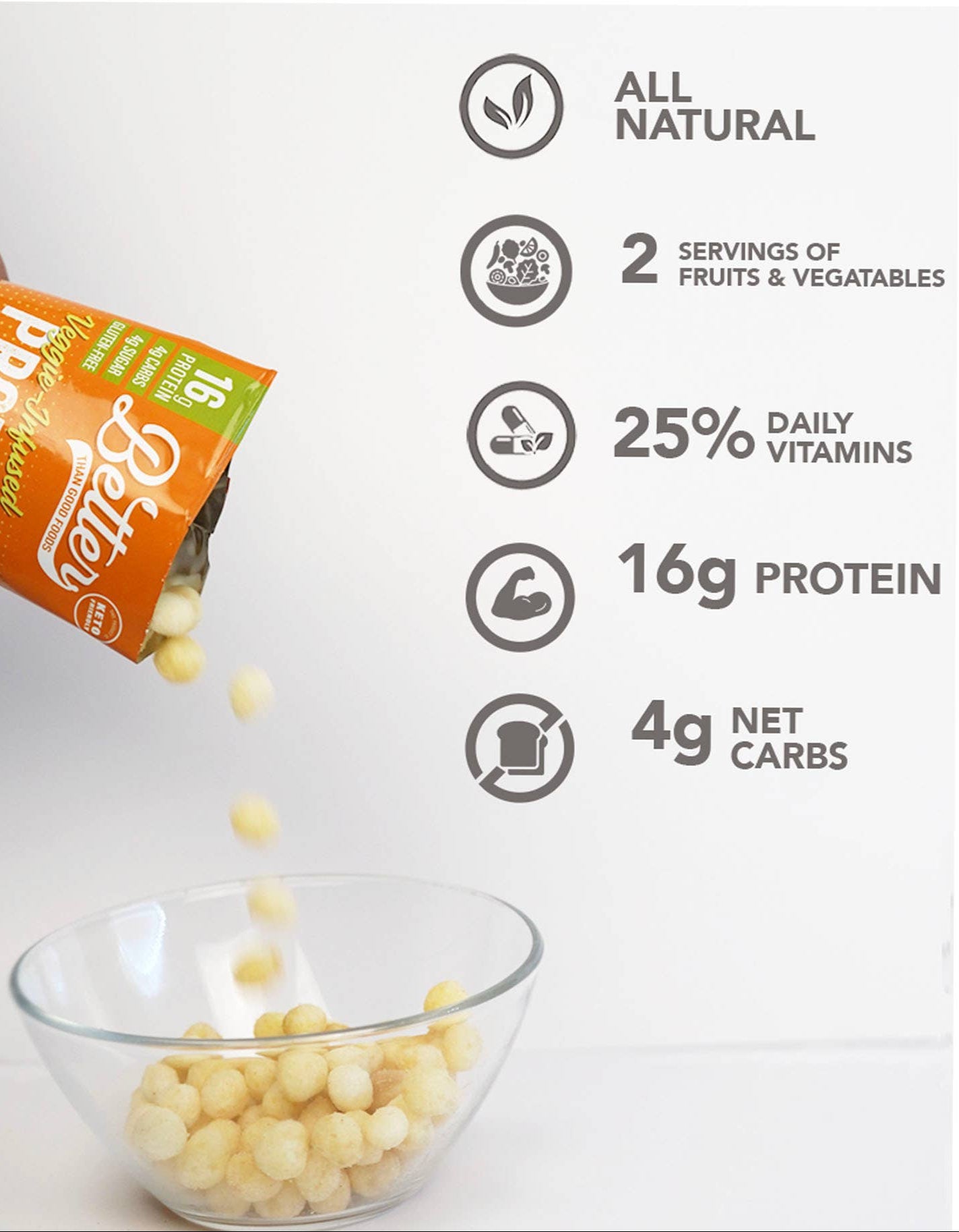 BTG Keto Protein Puffs - Salted Caramel