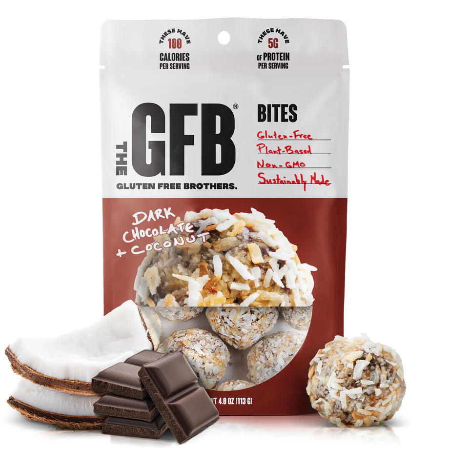 The GFB Dark Chocolate Coconut Bites – Gluten-Free, Vegan Snack (113g)