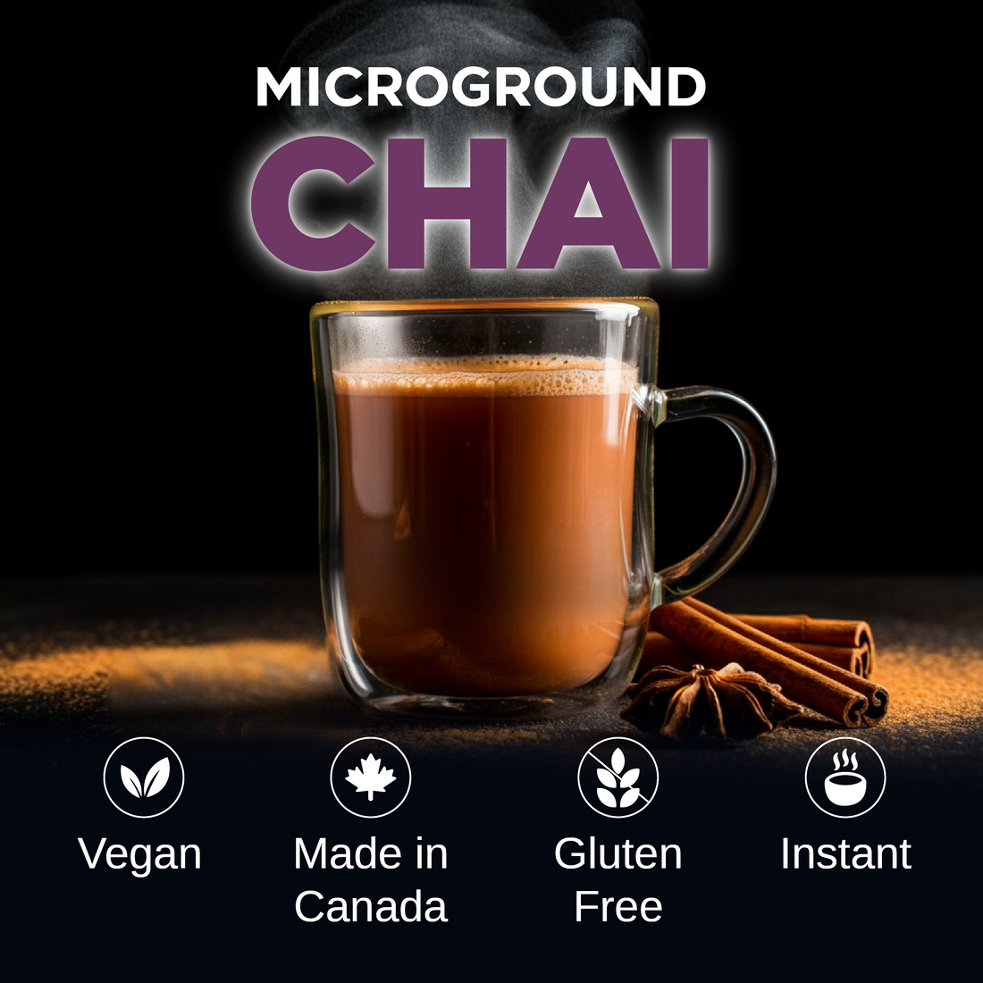 DOMO Authentic Chai Tea – 115g | Instant Micro-Ground Spiced Tea