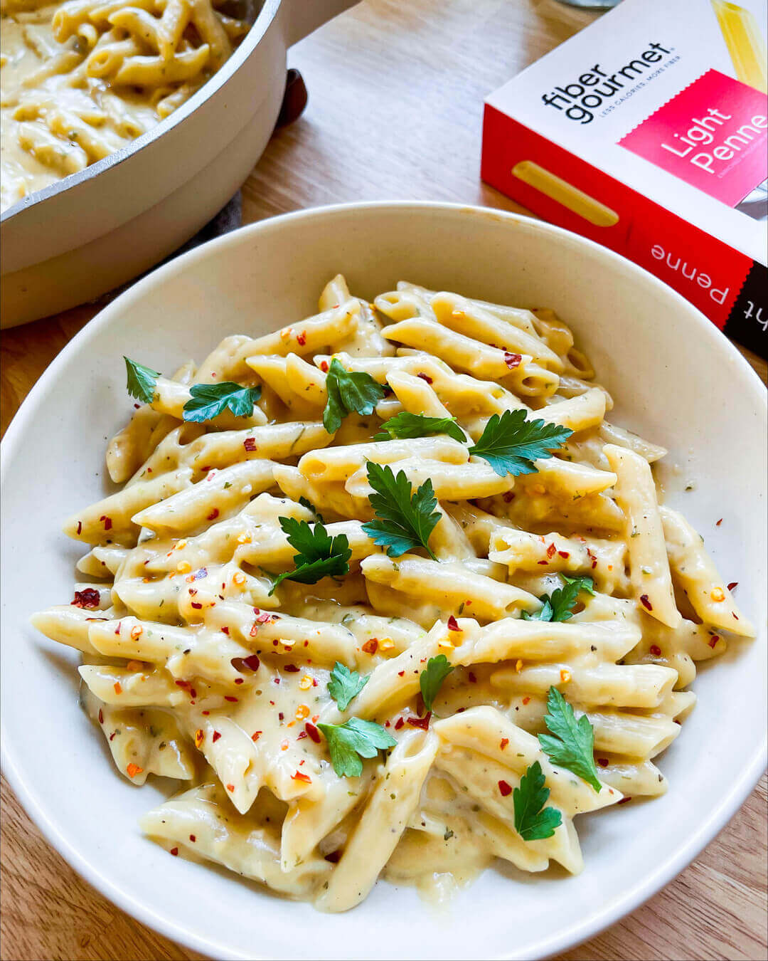Fiber Gourmet Light Pasta Penne – High Fiber, Low Calorie, Gut-Friendly Pasta (227g)