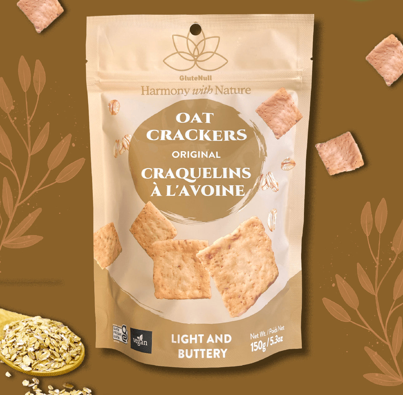 GLUTENULL Oat Crackers – Original 150g | Gluten-Free & Vegan