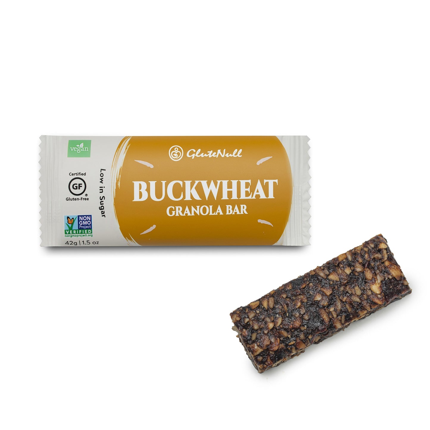 Glutenull Buckwheat Granola Bar 42g – Organic, Gluten-Free, Vegan Snack
