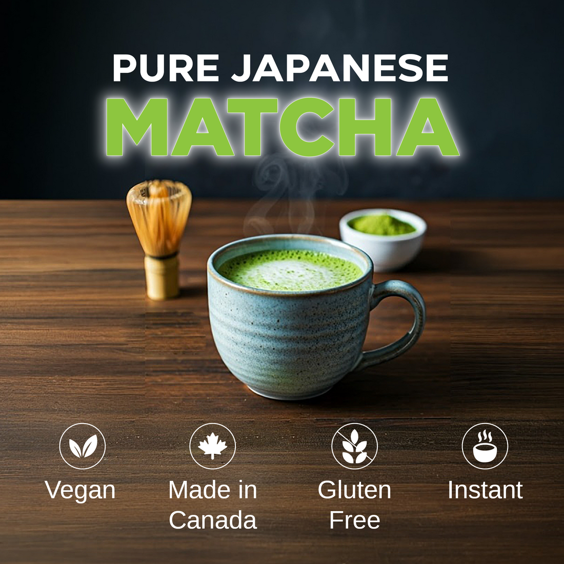 DOMO Pure Japanese Matcha – 60g | Ceremonial-Style Micro-Ground Green Tea