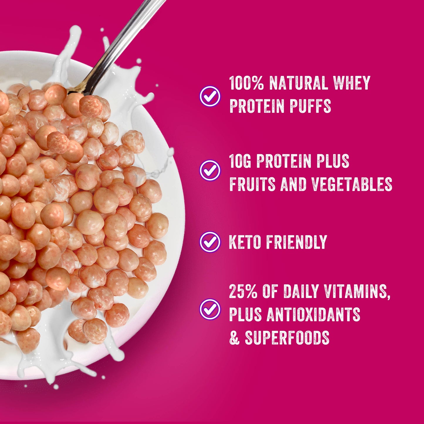 BTG Keto Protein Breakfast Puffs - Fruity Charms