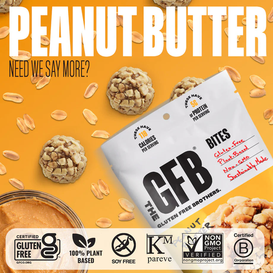 The GFB Peanut Butter Bites – Gluten-Free, Vegan Protein Snack (113g)