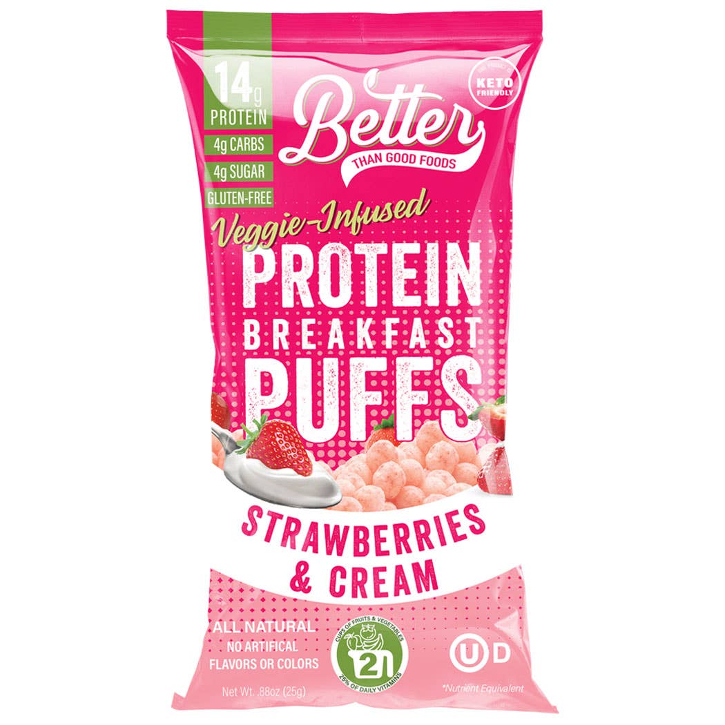 BTG Keto Protein Puffs - Strawberries & Cream