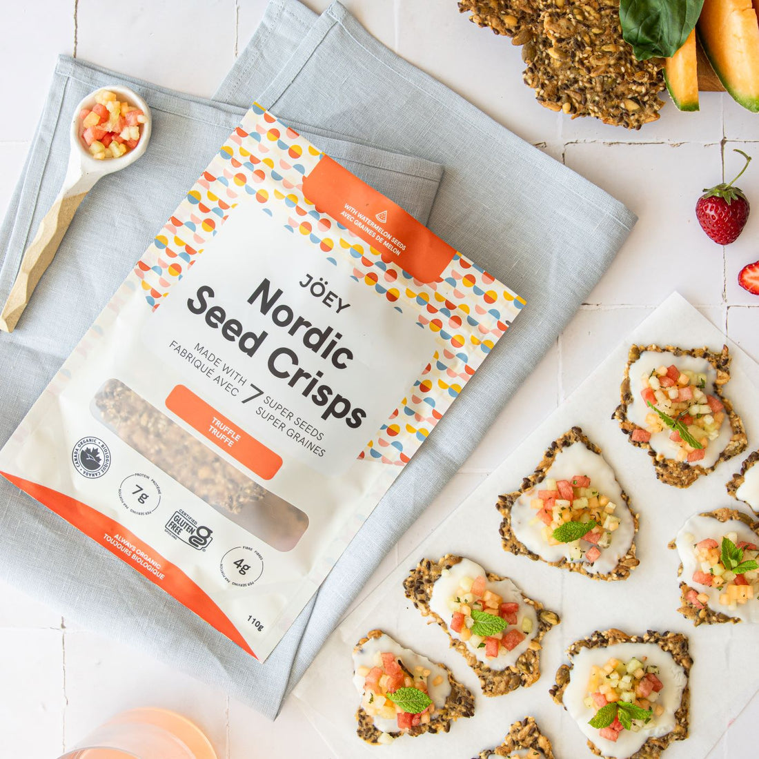 Jöey Nordic Seed Crisps – Truffle | 110g | Organic, Gluten-Free, High Protein, Nut & Soy Free