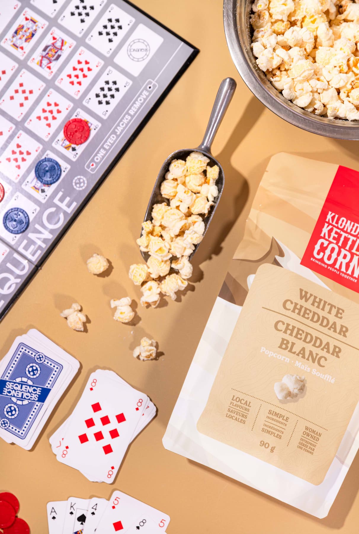 Klondike Gourmet Popcorn – White Cheddar | 90g | Gluten Free, Savoury Snack, Canadian Made