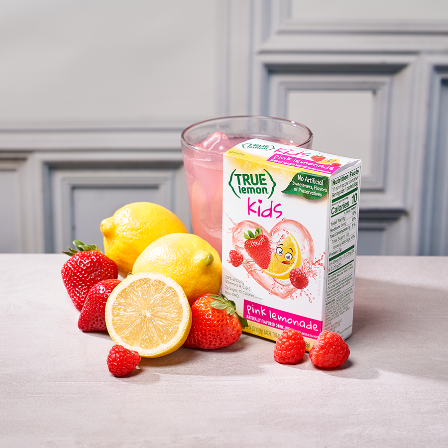 True Citrus Kids Pink Lemonade Mix – Low Sugar, Gluten Free Drink