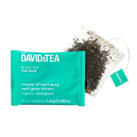 DAVIDsTEA Organic Cream of Earl Grey – 12 Sachets