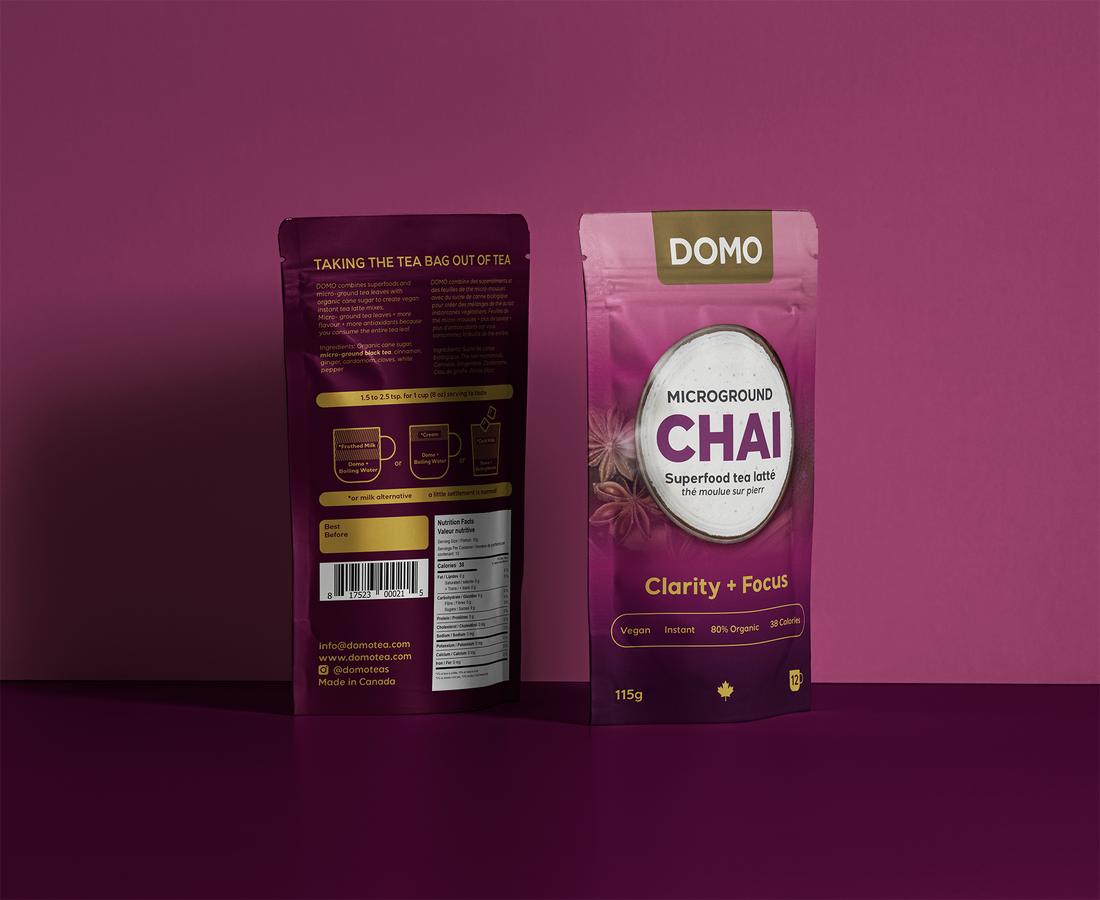 DOMO Authentic Chai Tea – 115g | Instant Micro-Ground Spiced Tea