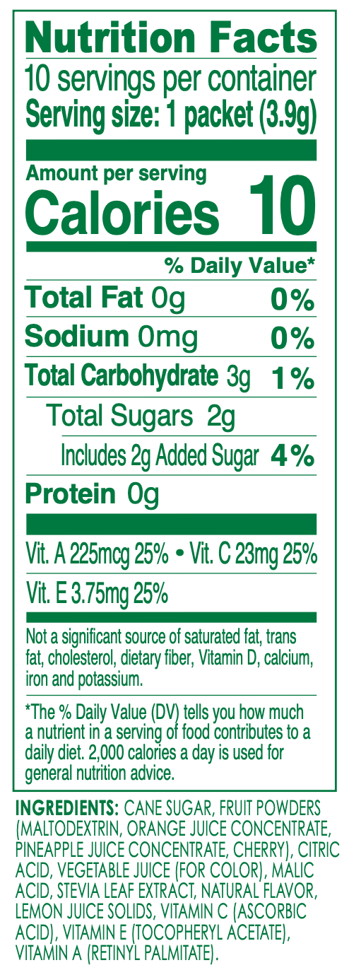 True Citrus Kids Fruit Punch Mix – Low Sugar, Natural Drink Powder