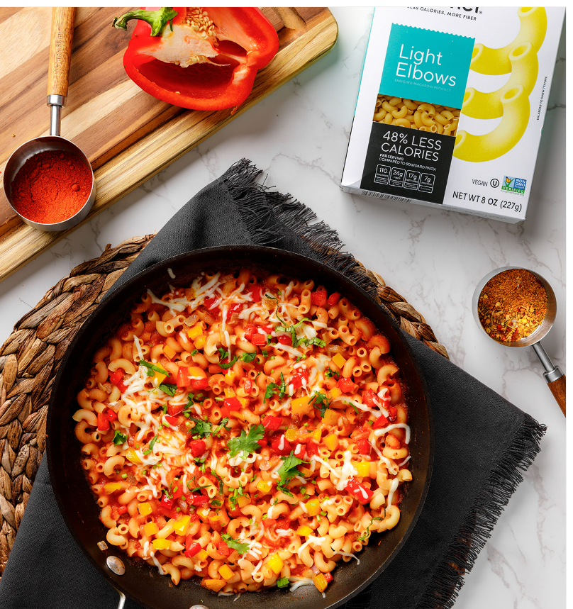 Fiber Gourmet Light Pasta Elbows – High Fiber, Low Calorie, Gut-Friendly Pasta (228g)