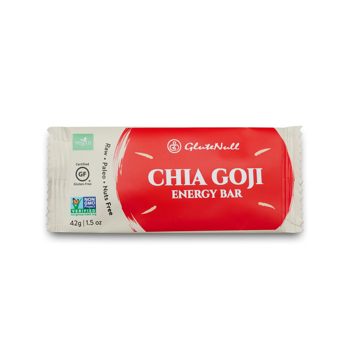 Glutenull Chia Goji Energy Bar 42g – Organic, Vegan, Gluten-Free Superfood Snack