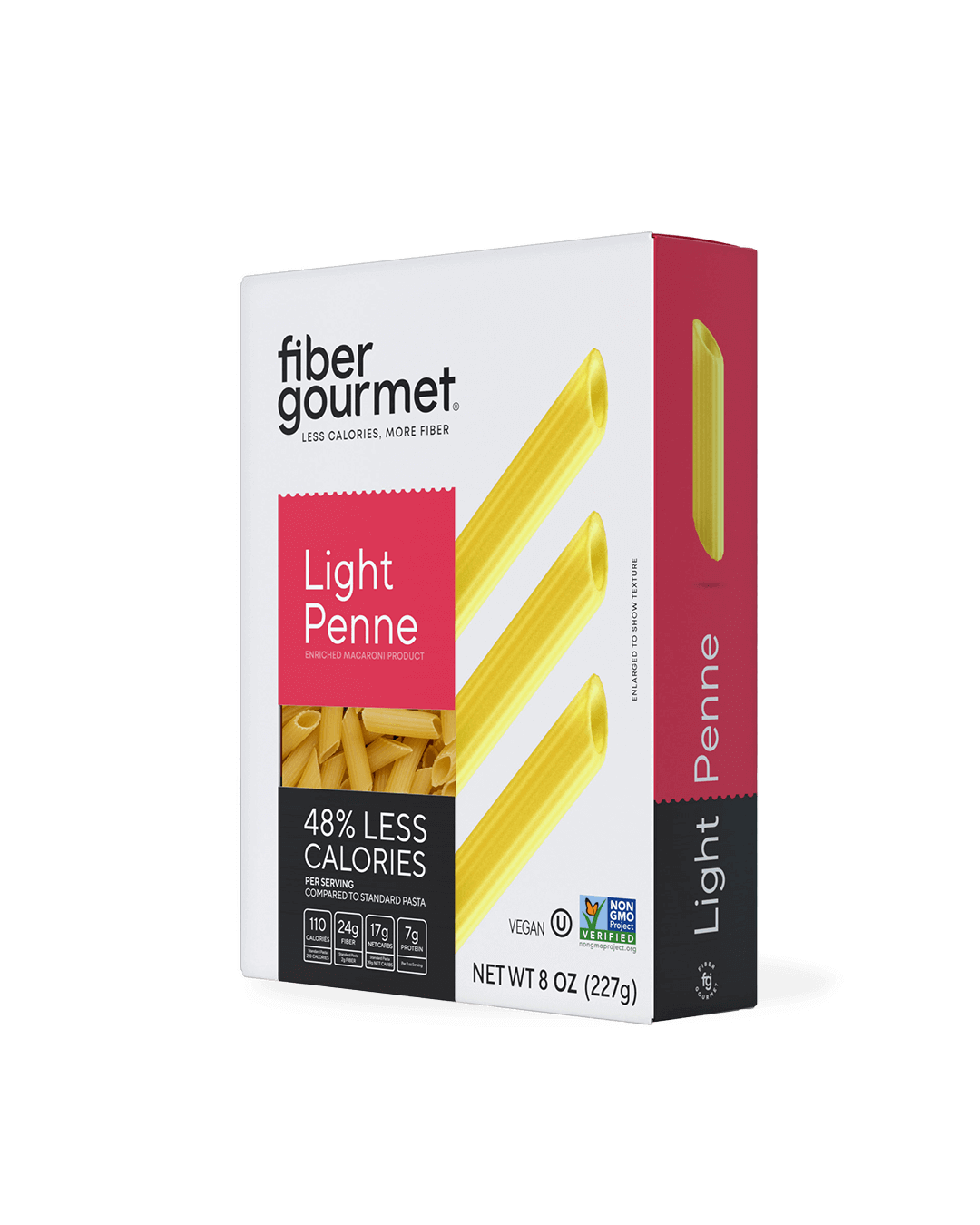 Fiber Gourmet Light Pasta Penne – High Fiber, Low Calorie, Gut-Friendly Pasta (227g)