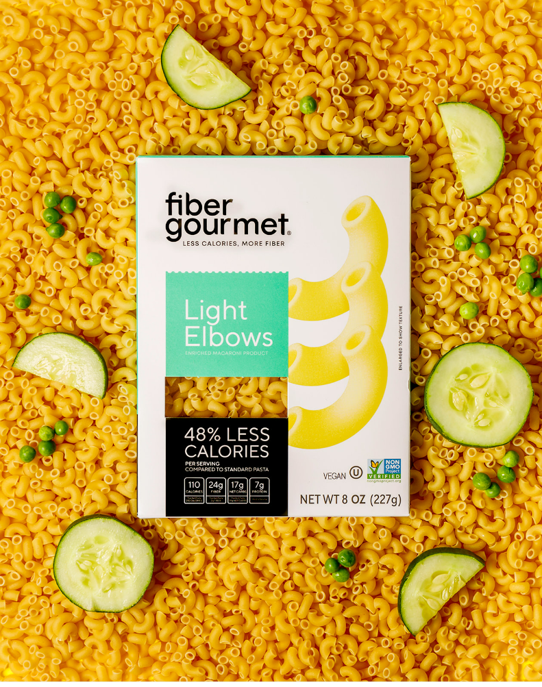 Fiber Gourmet Light Pasta Elbows – High Fiber, Low Calorie, Gut-Friendly Pasta (228g)