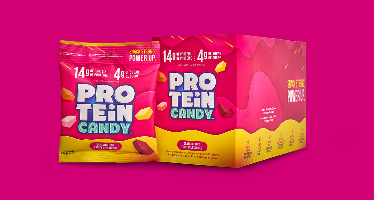 Protein Candy Classic Fruit – High Protein, Low Sugar Chewy Candy Snack (Single Packet)