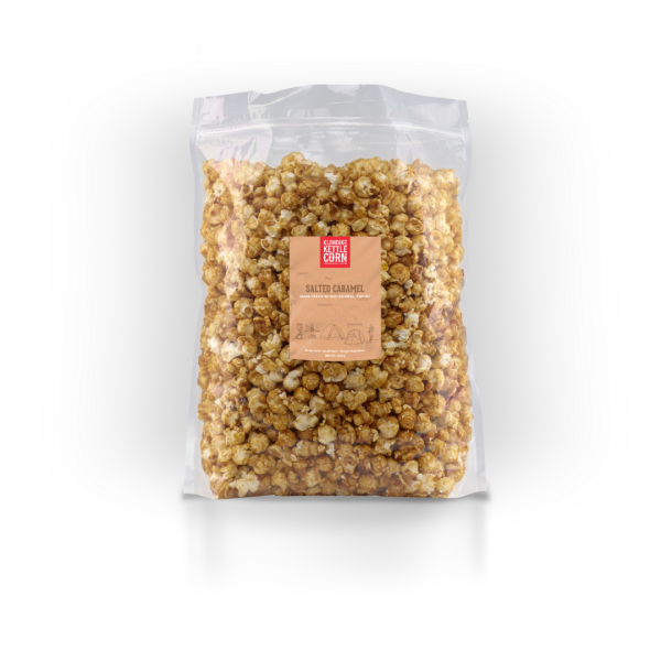 Klondike Gourmet Popcorn – Salted Caramel | 200g | Handcrafted, Gluten Free, Canadian Made