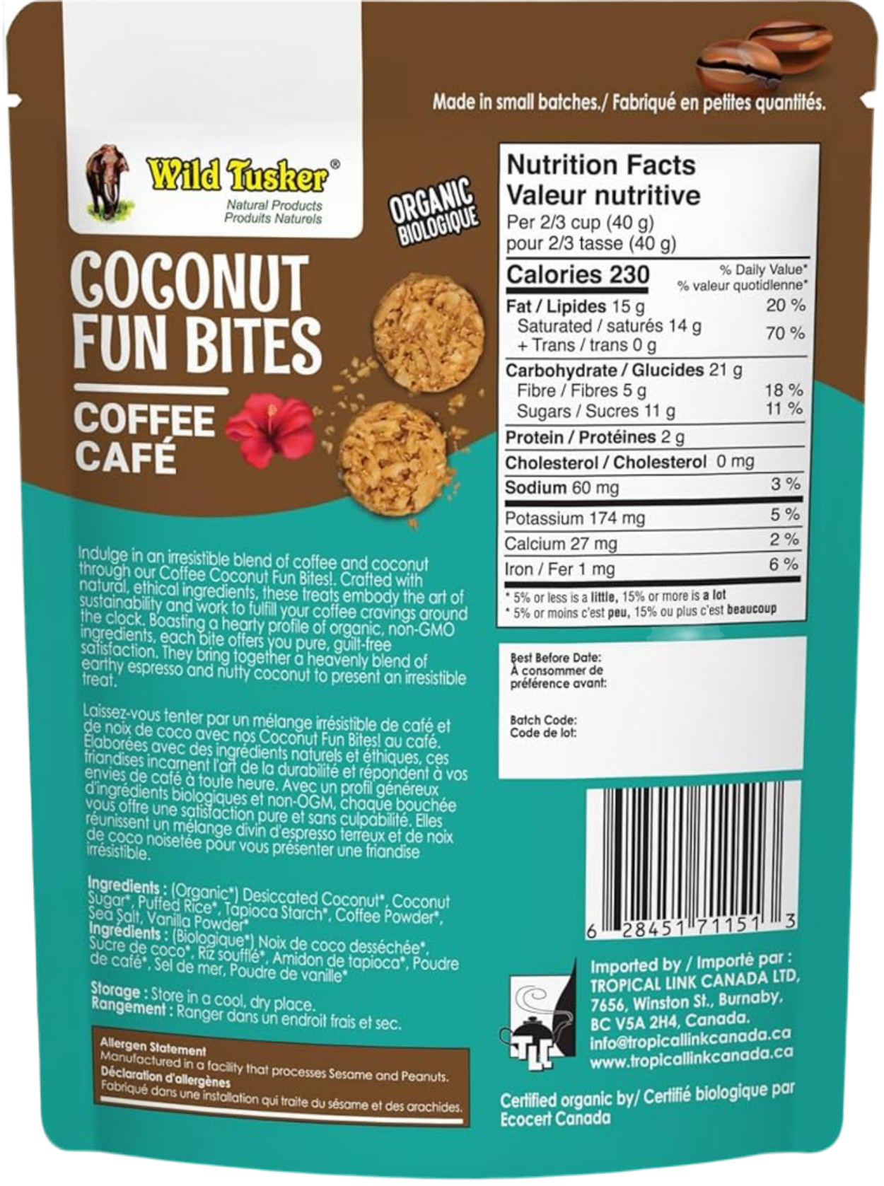 Tusker Organic Coconut Fun Bites – Clean, Vegan Energy Snack - Healthily Ever After