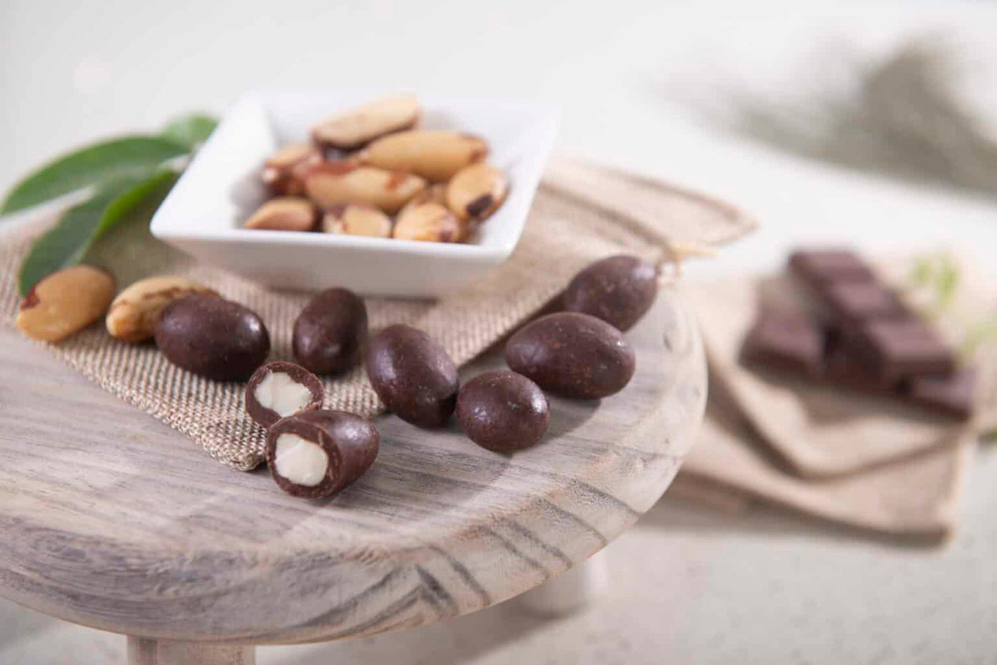 Green Sun Dark Chocolate Covered Brazil Nuts – Organic, Vegan, Fairtrade Cocoa Snack (91g)