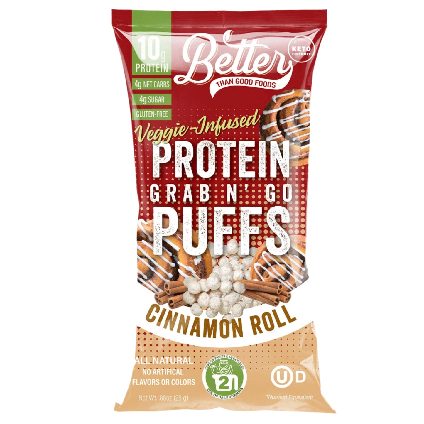 BTG Breakfast Protein Puffs - Cinnamon Roll