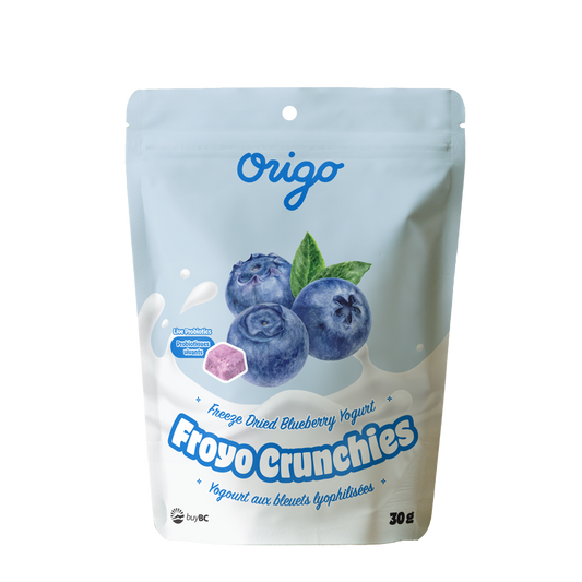 Origo Freeze-Dried Blueberry Yogurt Bites | Probiotic Snack | Grass-Fed Organic Dairy | Made in Canada | Crunchy Healthy Snack - Healthily Ever After