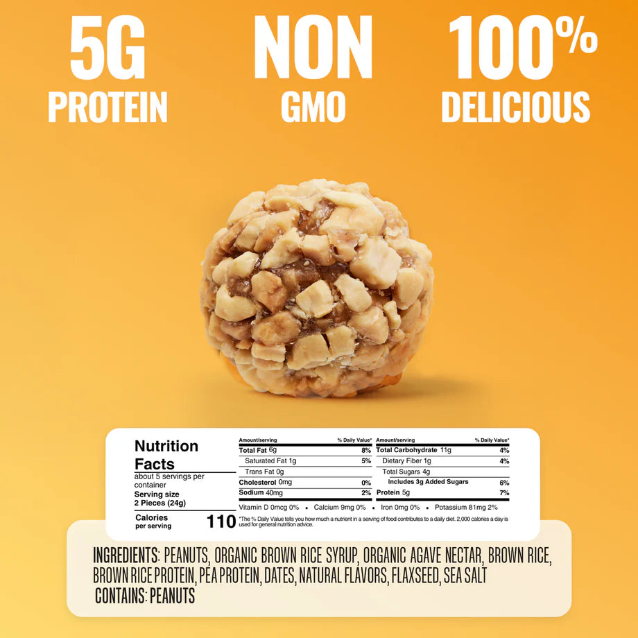 The GFB Peanut Butter Bites – Gluten-Free, Vegan Protein Snack (113g)