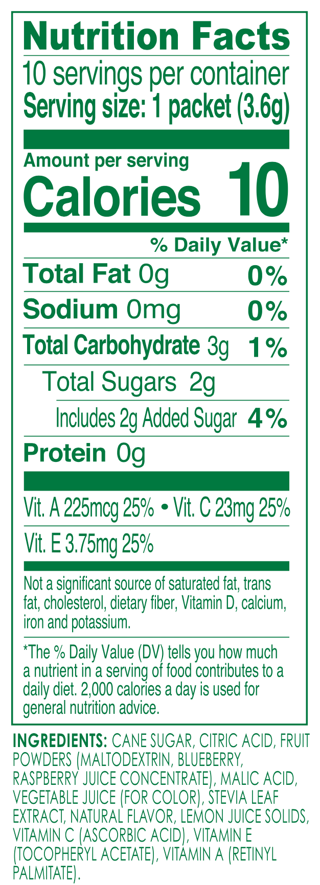 True Citrus Kids Blue Raspberry Lemonade – Healthy Low Sugar Drink Mix