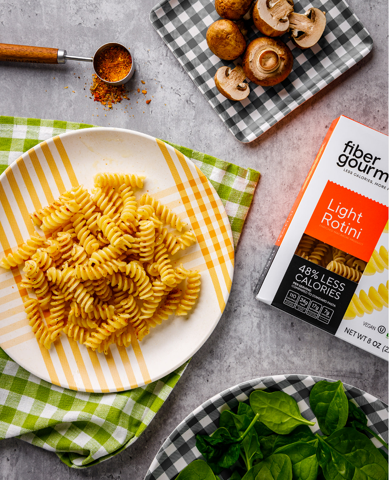 Fiber Gourmet Light Pasta Rotini – High Fiber, Low Calorie, Gut-Friendly Pasta (227g)