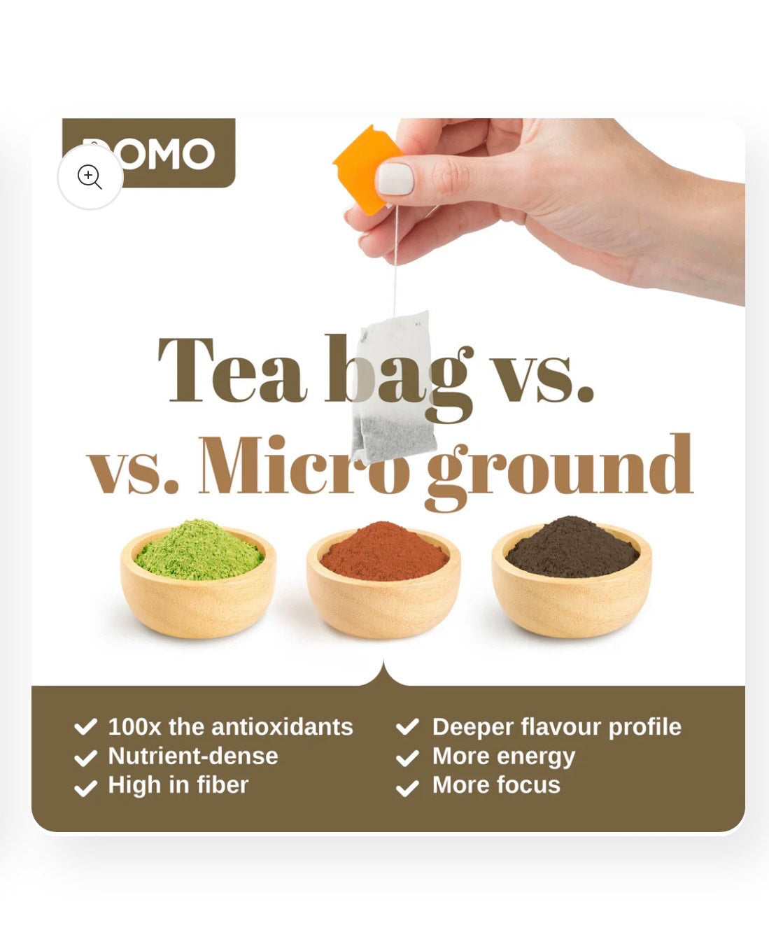 DOMO Elixo Tea – 115g | Instant Micro-Ground Wellness Blend