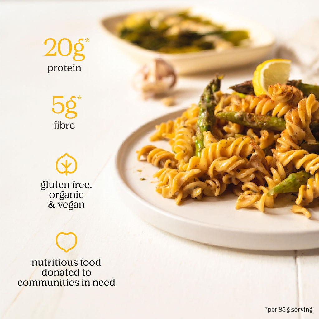 Chickapea Organic Spiral Pasta – High Protein Gluten-Free Vegan Chickpea & Yellow Pea Pasta (227g)
