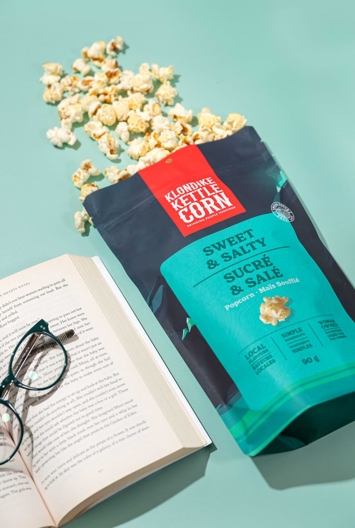 Klondike Gourmet Popcorn – Sweet & Salty | 90g | Vegan, Gluten Free, Handcrafted in Canada