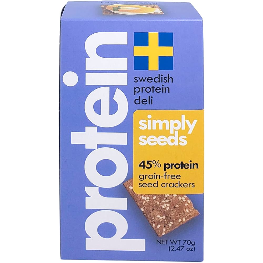 Swedish Protein Deli Low Carb Crackers – High Protein, Keto, Gluten-Free Snack | Cheese, Pizza, Taco, Simply Seeds Flavours | Healthily Ever After `