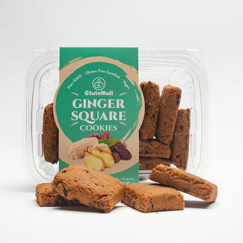 Glutenull Ginger Square Cookies – 320g