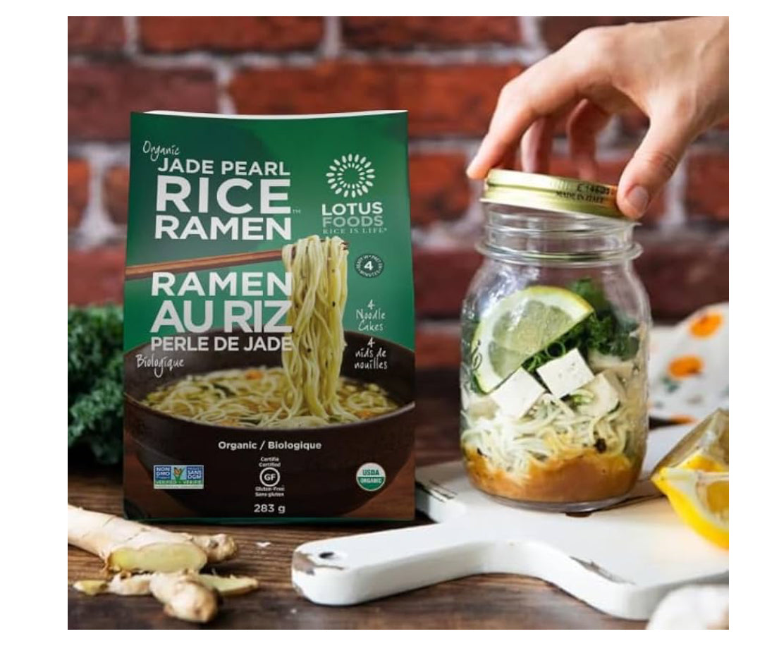 Jade Pearl Rice Ramen – 283g | Infused with Bamboo Extract | Gluten-Free, Vegan & Ready in 4 Minutes - Healthily Ever After