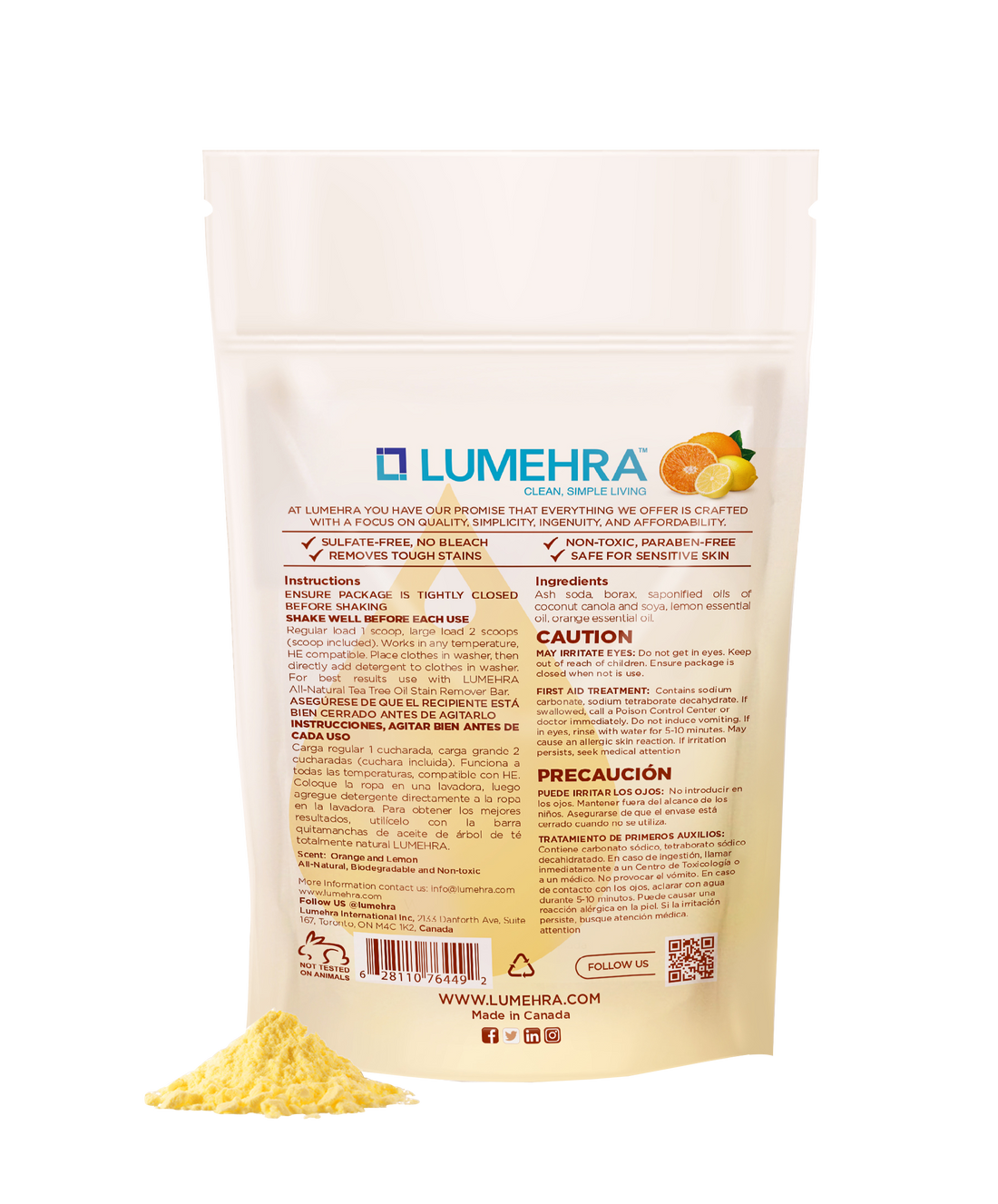 Lumehra Natural Laundry Detergent – Citrus