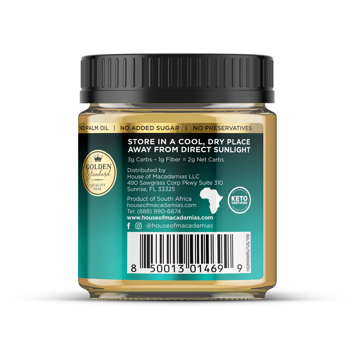 House of Macadamias Nut Butter – All Natural 250g | Keto, Vegan, No Sugar or Palm Oil