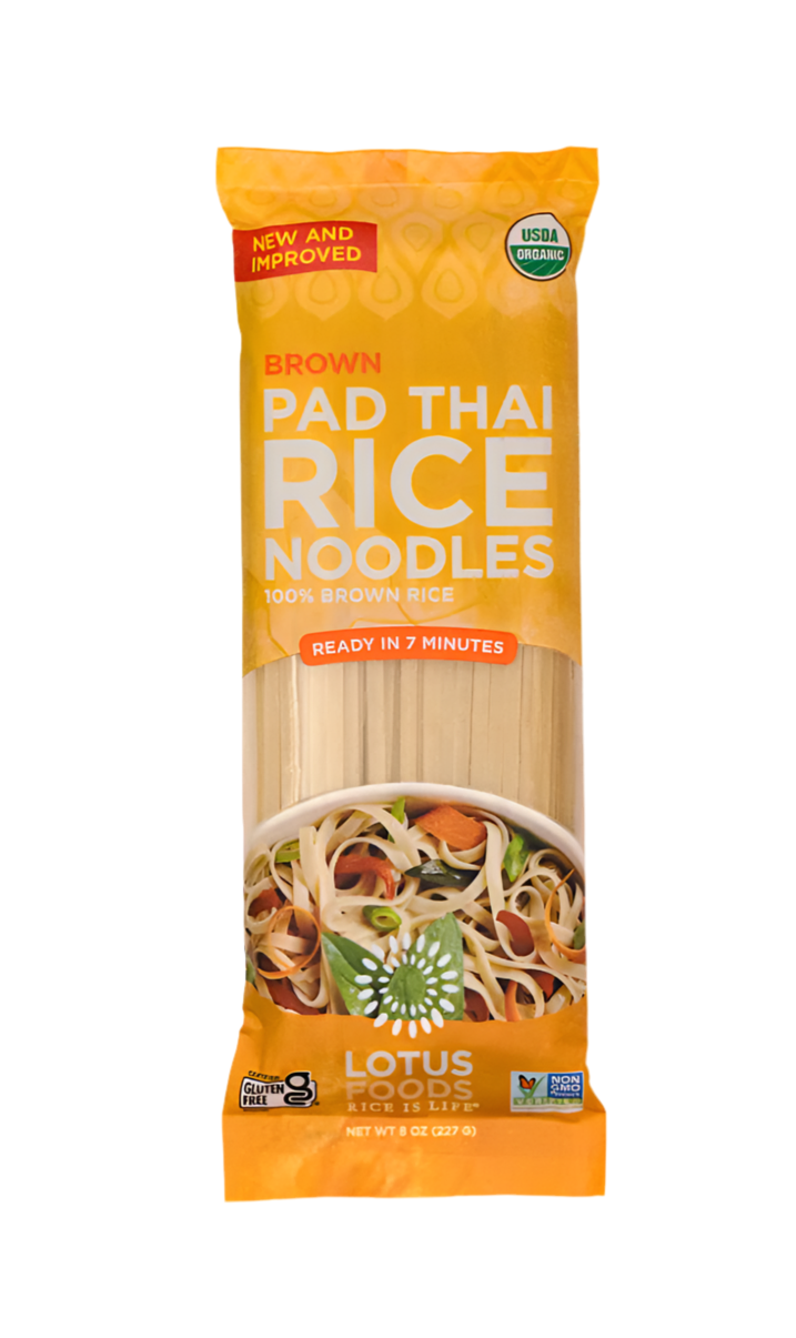 Pad Thai Brown Rice Noodles – 227g | Whole Grain, Gluten-Free, Non-GMO | Ideal for Stir-Fries & Noodle Bowls - Healthily Ever After