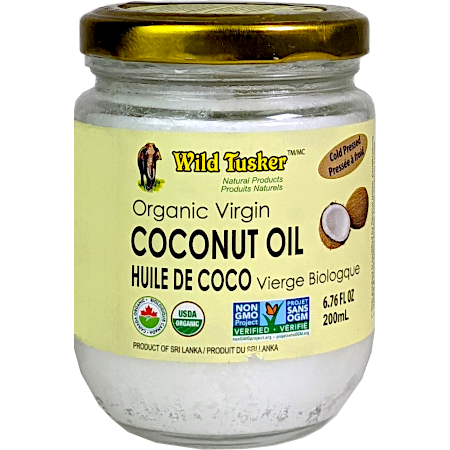 Organic Virgin Coconut Oil – Wild Tusker | Cold-Pressed, Unrefined | 200ml / 500ml / 1000ml
