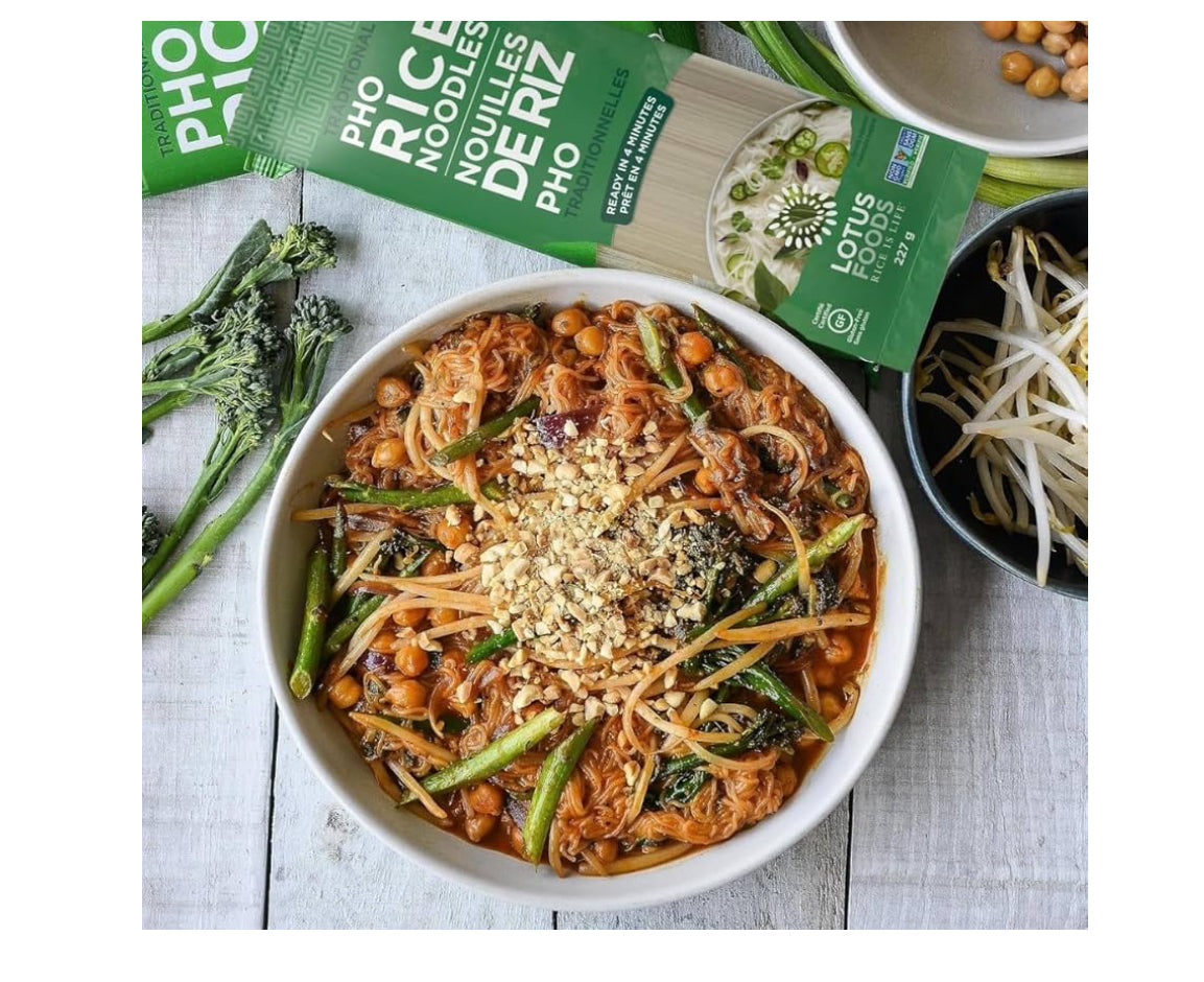 Traditional Pho Rice Noodles – 227g | Gluten-Free, Quick-Cook | Perfect for Broths, Soups & Vietnamese Pho - Healthily Ever After